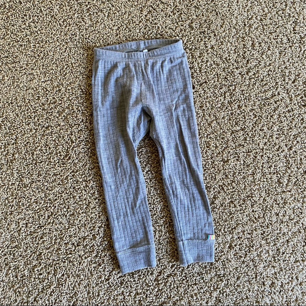 Joha grey merino wool toddler leggings